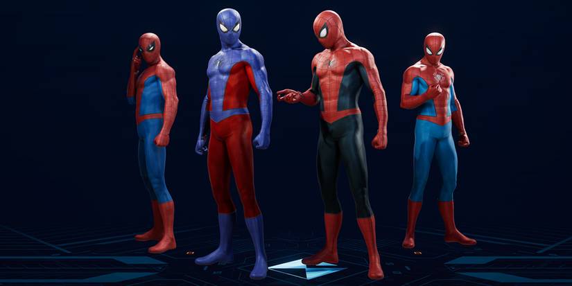 Peter's Classic suit and its variants in Marvel's Spider-Man 2