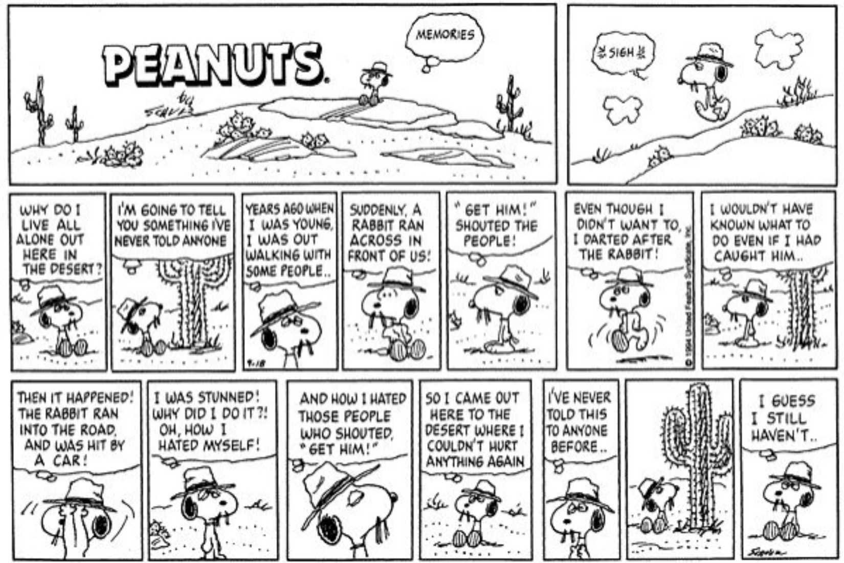 Peanuts Strip from 1994 Reveals Spike's Tragic Origin, Still Heartbreaking