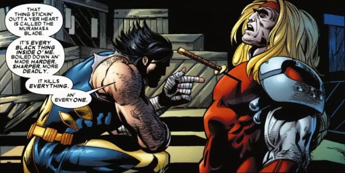 Wolverine usa lâmina Muramasa em Omega Red