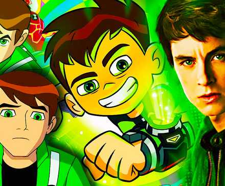 Коллаж со всех шоу про Бен 10.