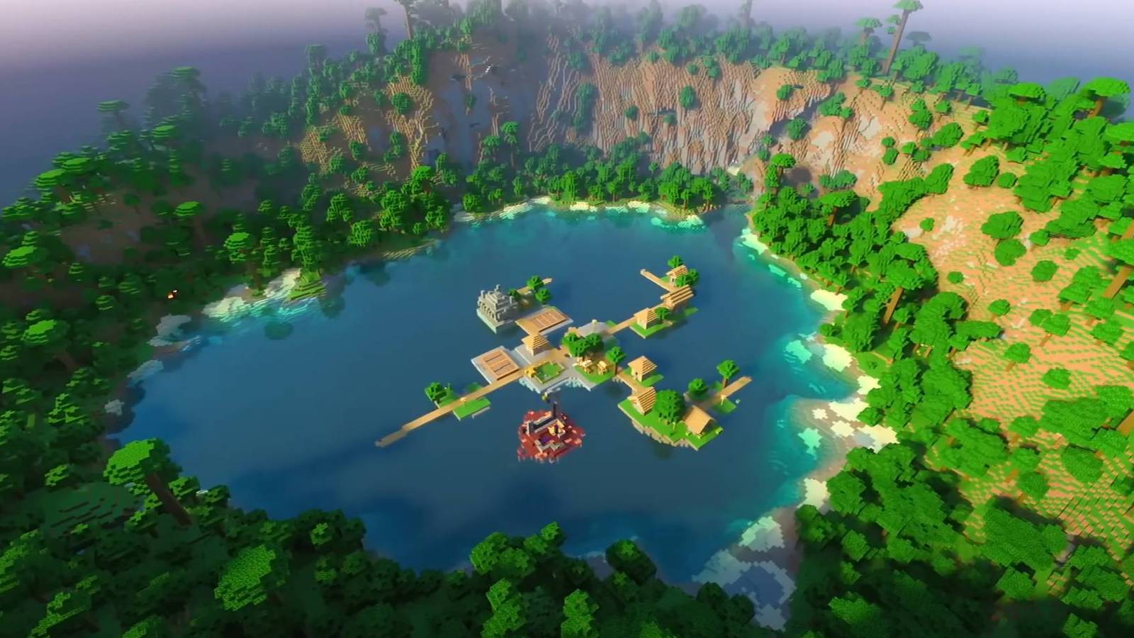Minecraft 1.20 Bedrock Seed with Best World for Scenery and Survival through Jungle Island