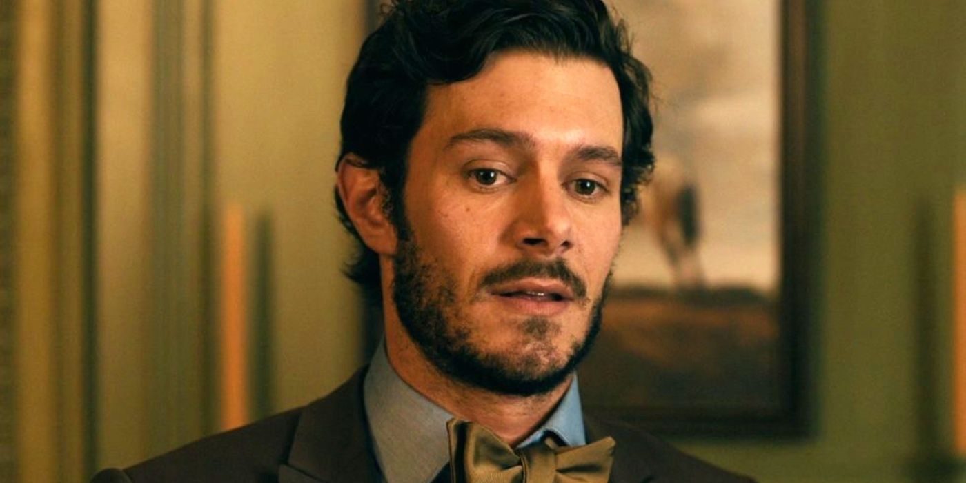 Daniel Le Domas (Adam Brody) looking downwards in Ready or Not.