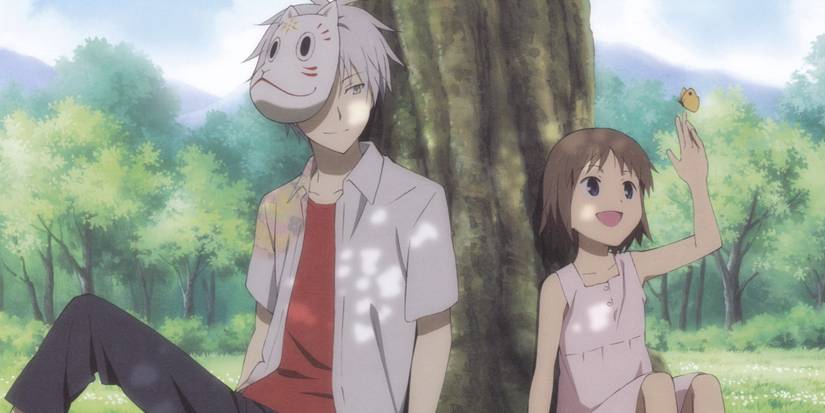 Offizielle Anime-Kunst „Into the Forest of Fireflies' Light“.