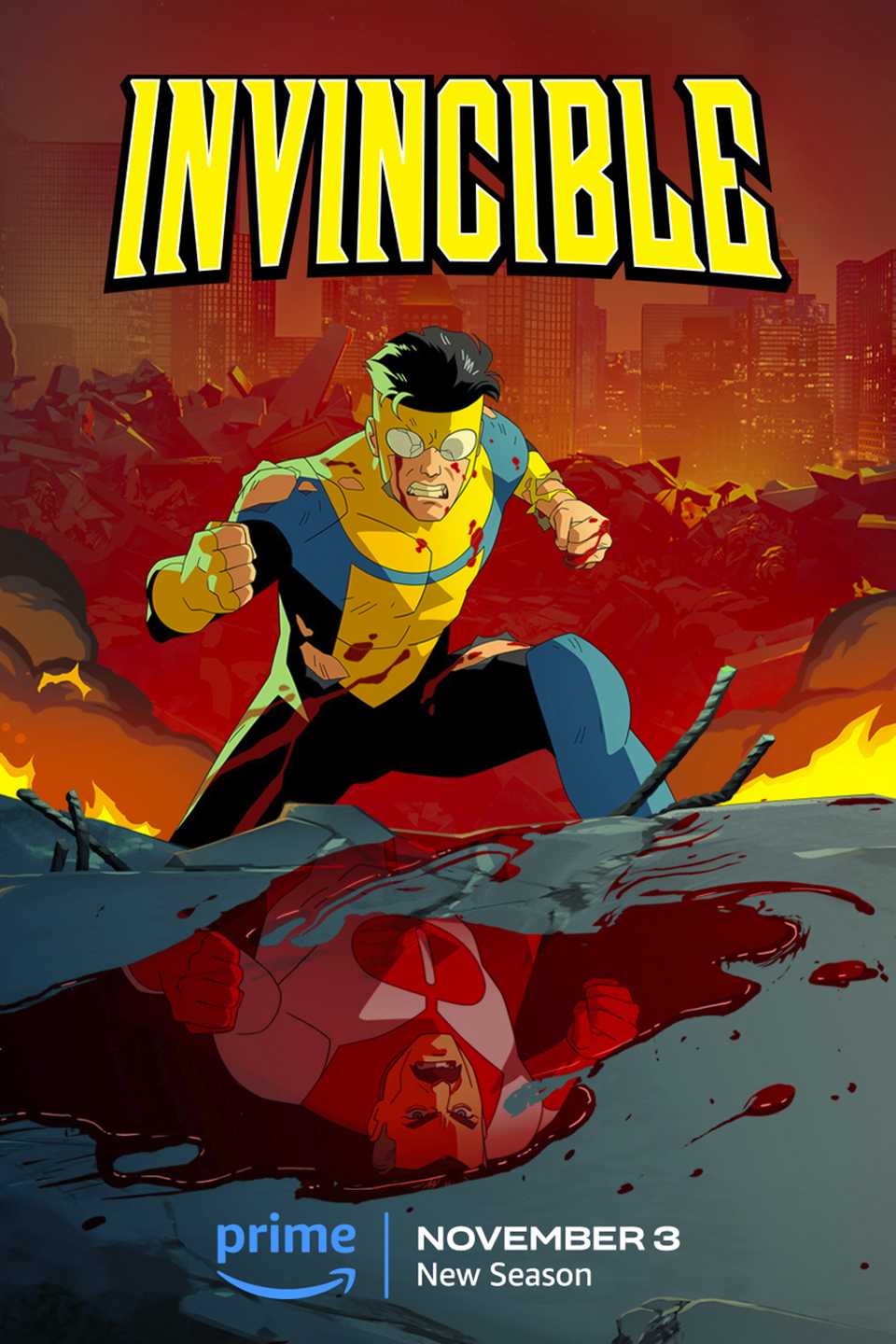 Cartel de la tercera temporada de Invencible