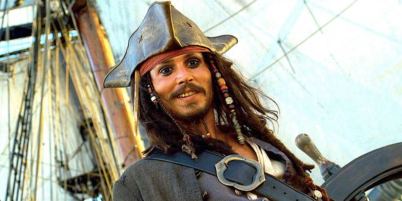 Jack Sparrow in Pirates of the Caribbean: The Curse of the Black Pearl's ending