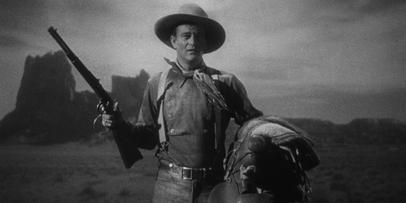 James Stewart y John Wayne tuvieron sus westerns que definieron el género el mismo año