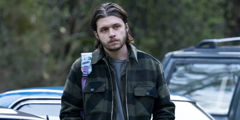 Nick Robinson with a beard in Maid