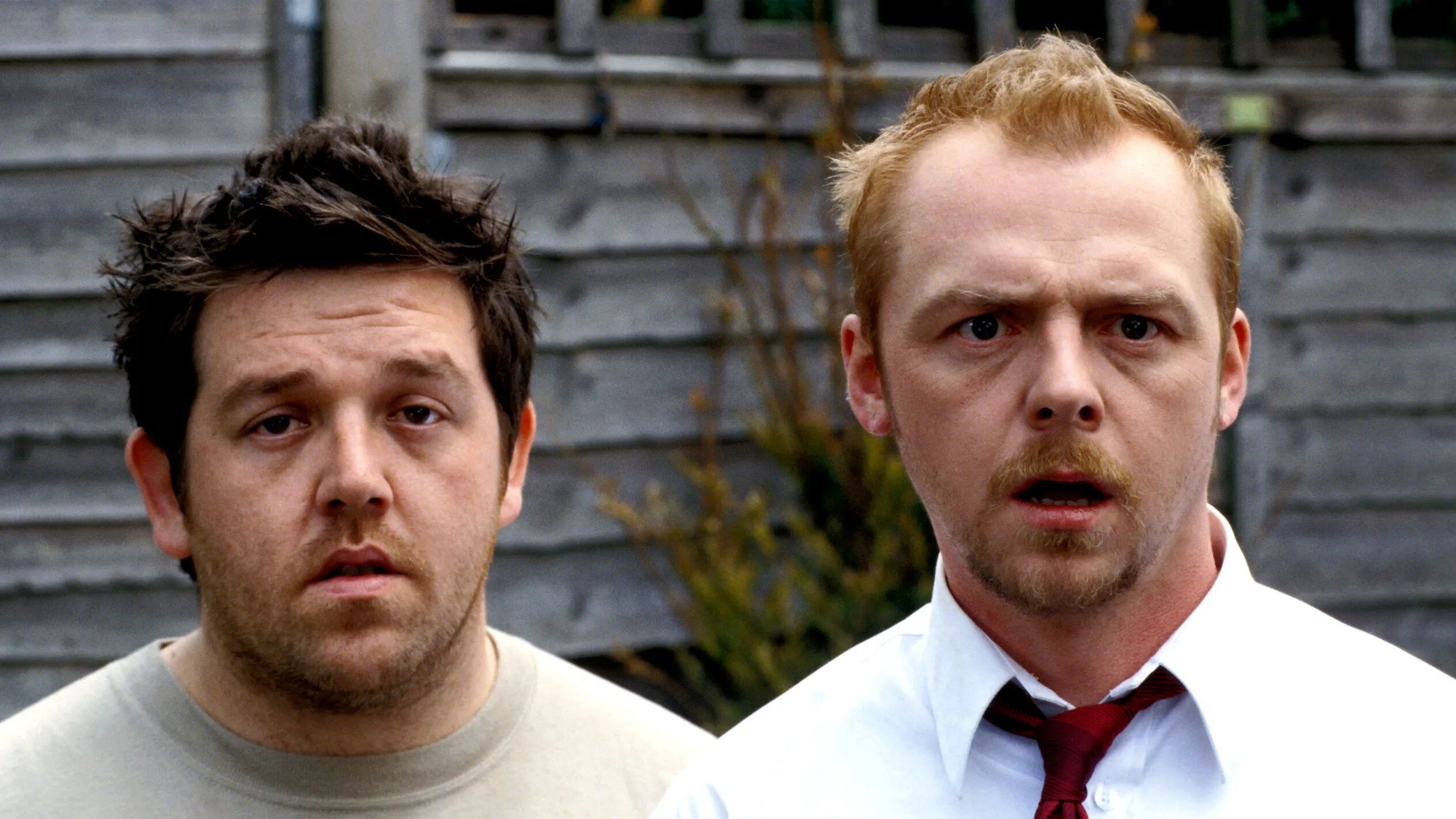 Shaun e Ed confusi in Shaun of the Dead