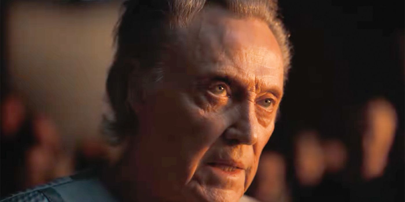 Christopher Walken talking as Emperor Shaddam IV in Dune: Part Two.