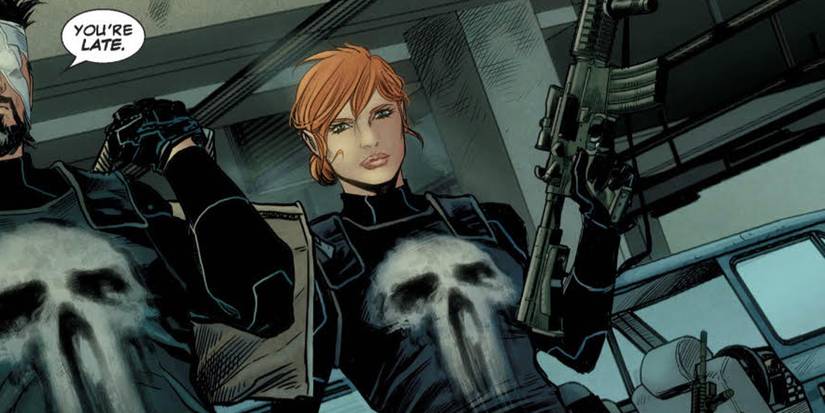 Rachel Cole em cena dos quadrinhos