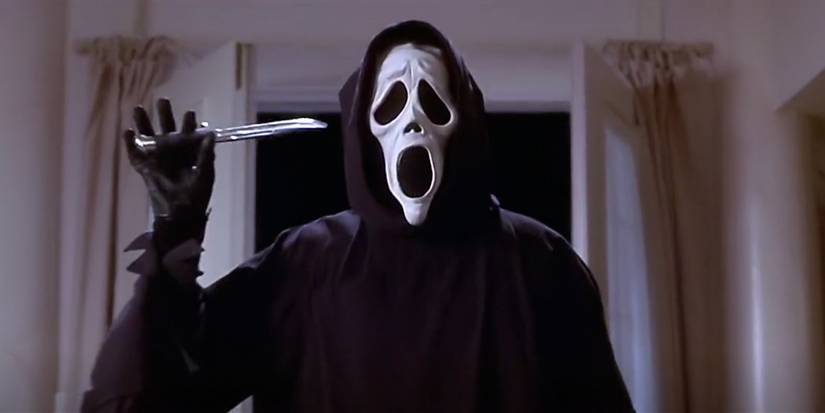 Ghostface com sua faca em Scary Movie