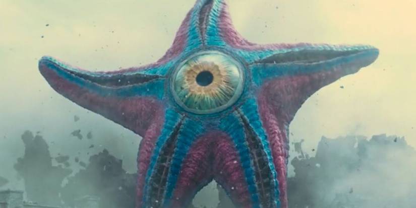 Starro, um gigante estrela do mar Kaiju, no esquadrão suicida
