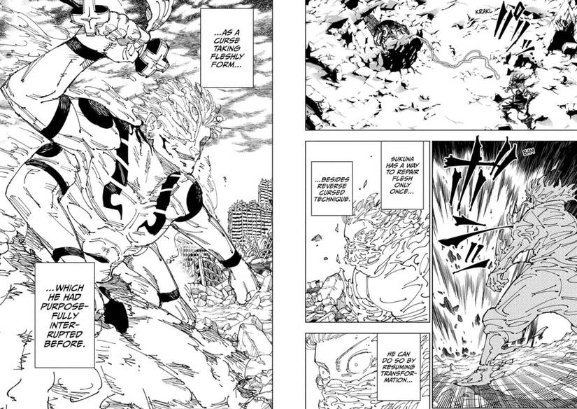 sukuna reprend sa vraie forme dans Jujutsu Kaisen