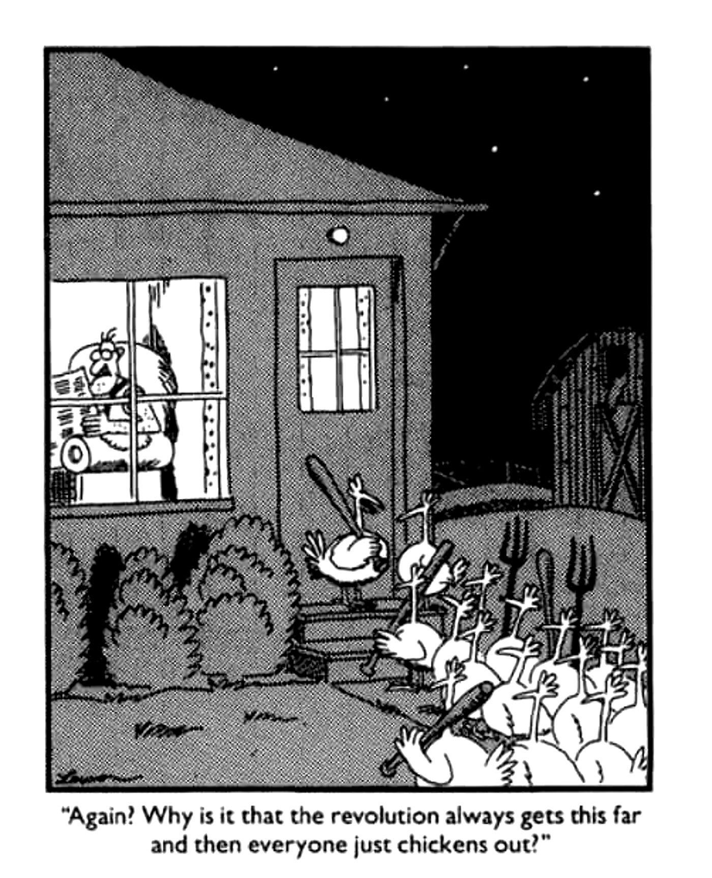 10 Funniest Far Side Comics That Prove It's Obsessed with Chickens