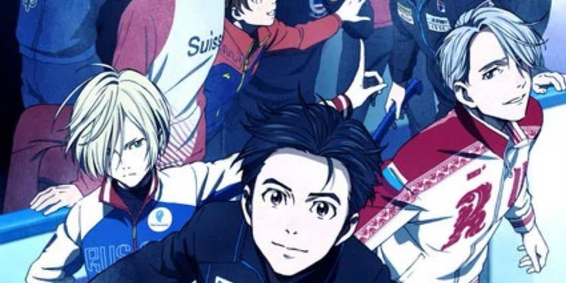 The main cast of Yuri on Ice