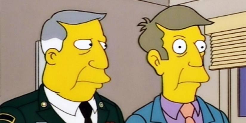 O verdadeiro Principal Skinner e Armin Tamzarian em Os Simpsons