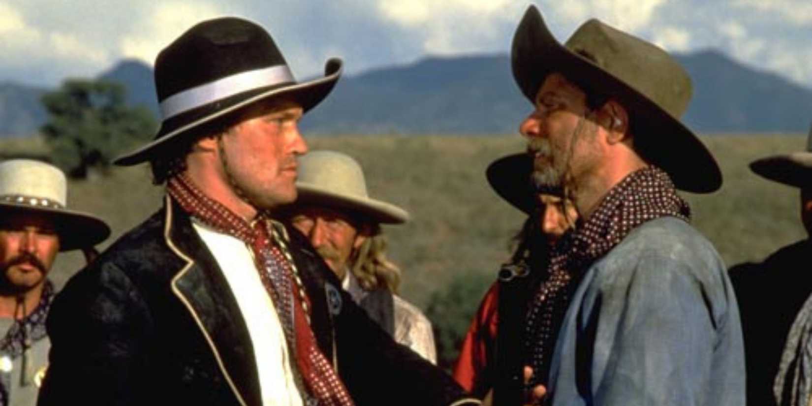Michael Rooker scowling as Sherman McMasters in Tombstone.