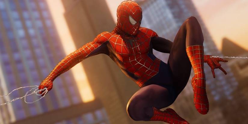 The Raimi-inspired Webbed Suit in Marvel's Spider-Man
