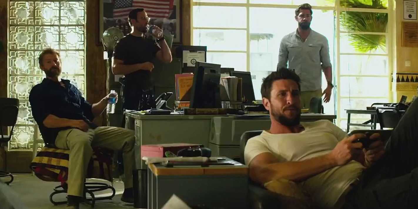 The CIA contract team in their office in 13 Hours The Secret Soldiers of Benghazi