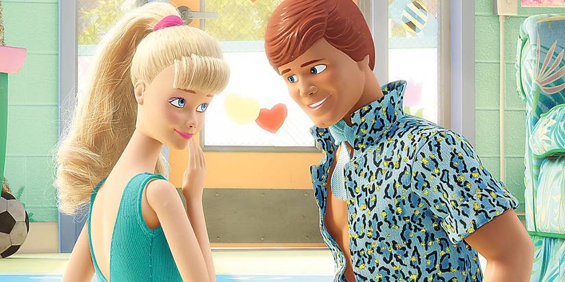 Barbie smiling at Ken in Toy Story 3