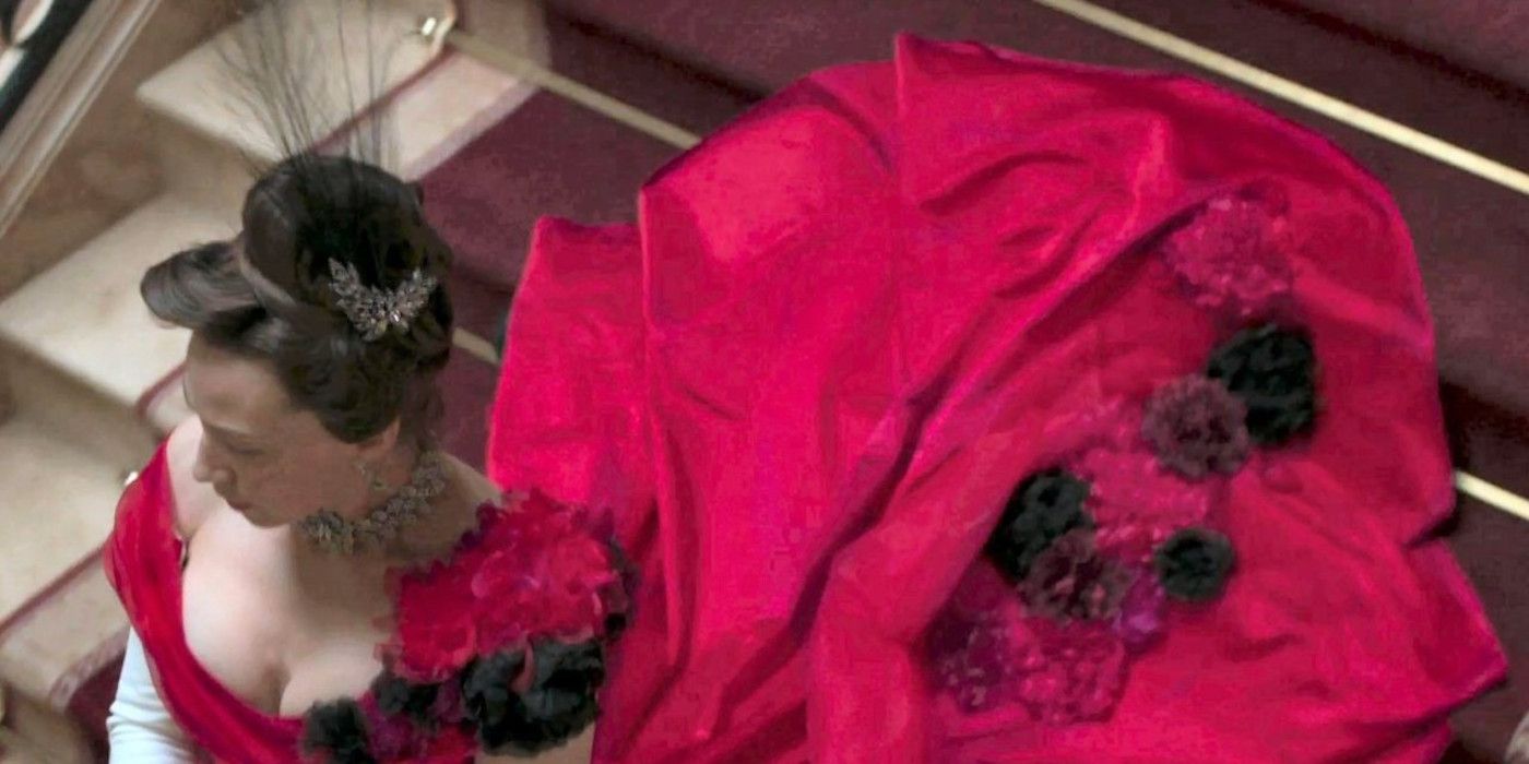 gilded age red dress Gilded Age Dress