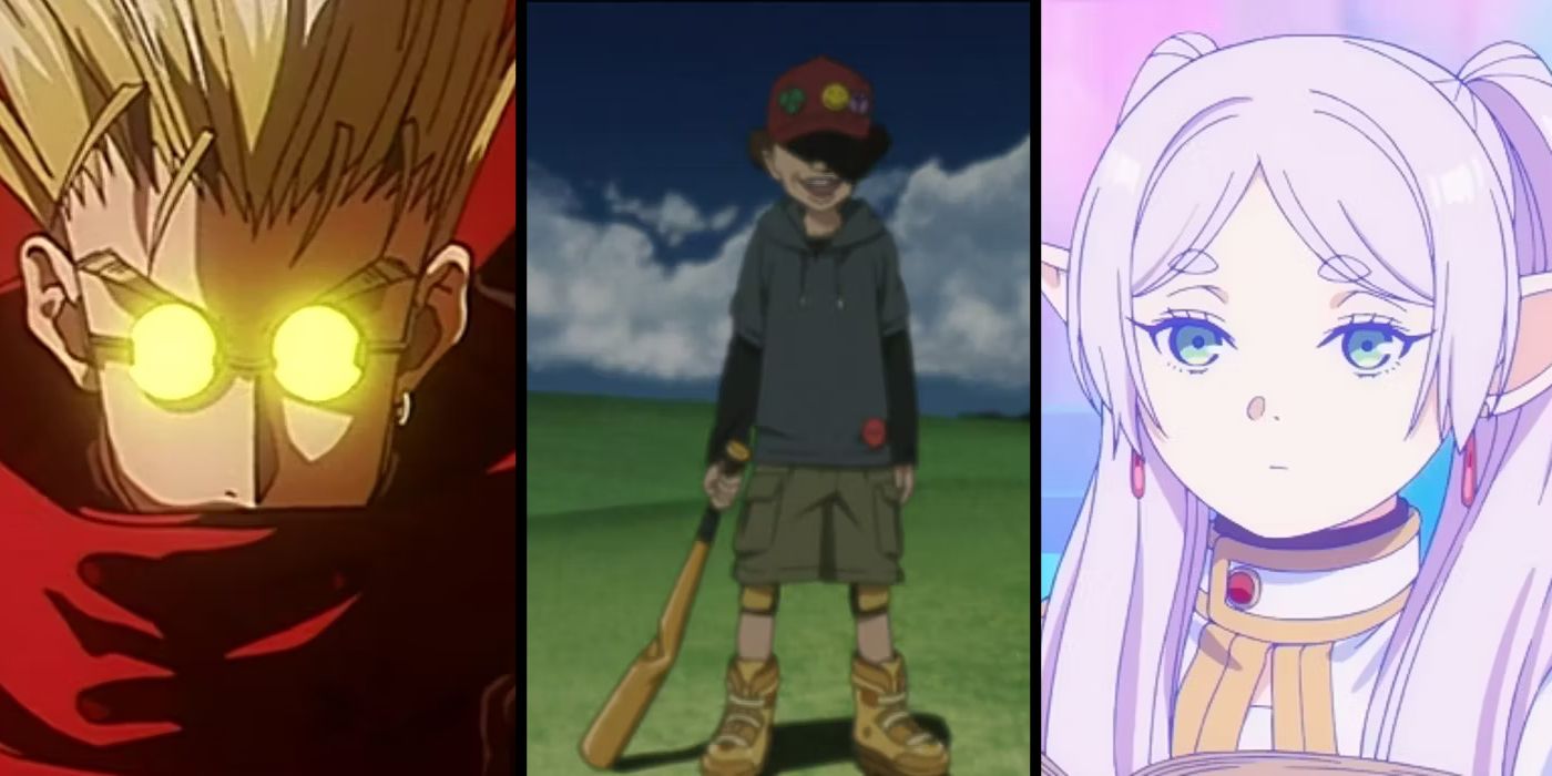  (L to R) Trigun, Paranoia Agent, Frieren