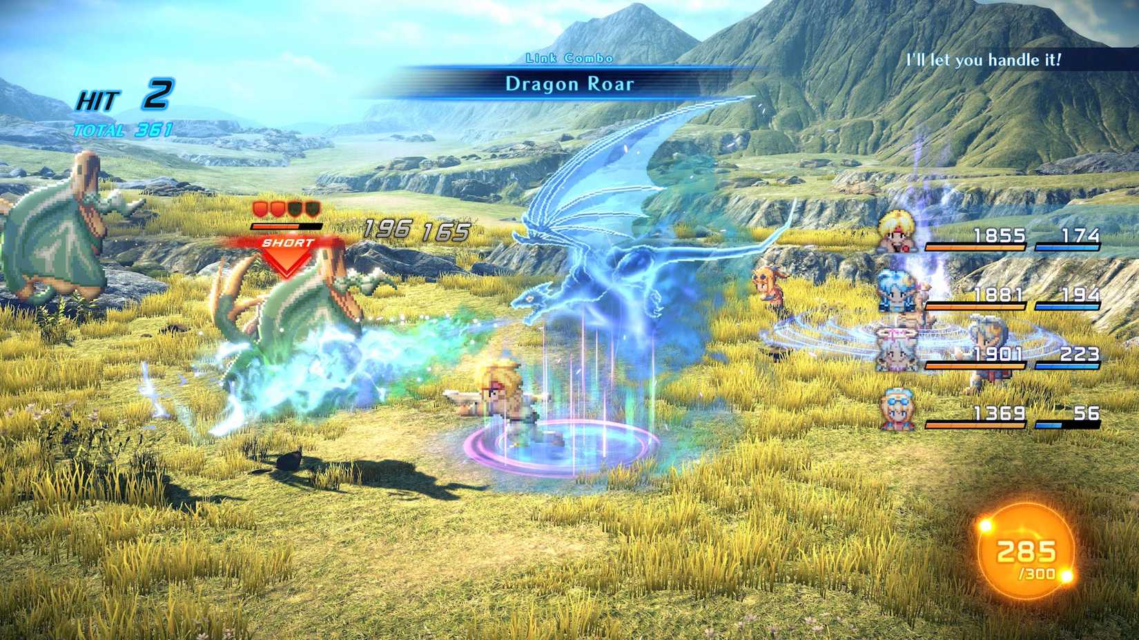 Claude uses Dragon Roar in Star Ocean the Second Story R