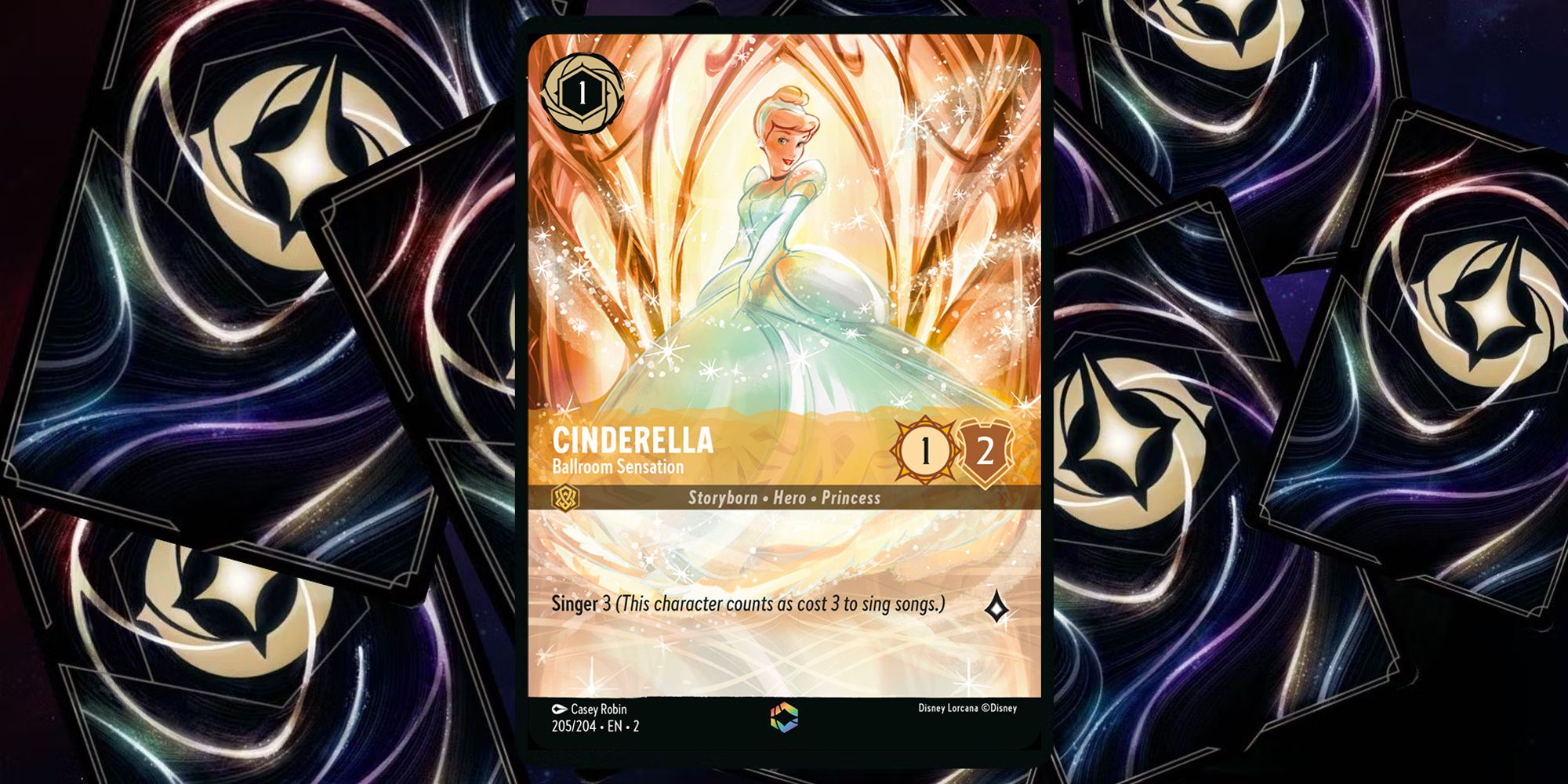 Disney Lorcana: Rise Of The Floodborn Enchanted Cinderella Reveal