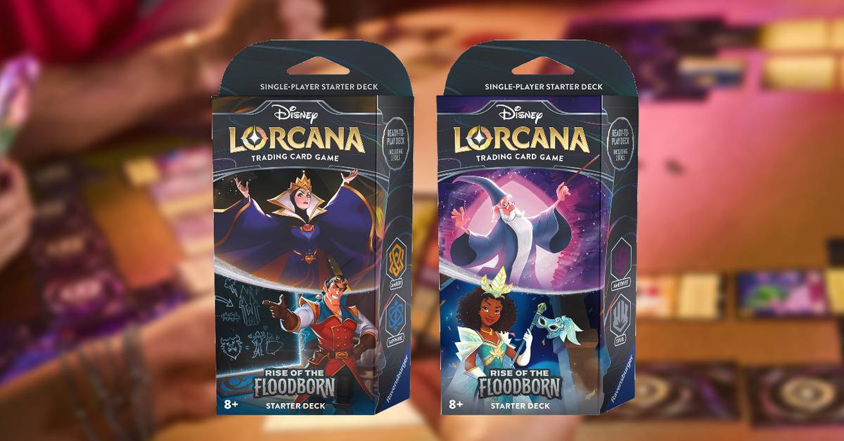 Disney Lorcana's Rise of the Floodborn Starter Decks Review Disney Lorcana's Rise of the Floodborn Starter Decks Review