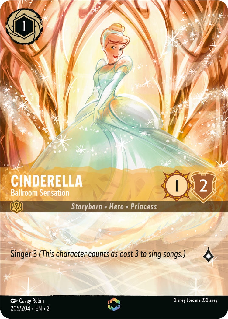 Disney Lorcana: Rise Of The Floodborn Enchanted Cinderella Reveal