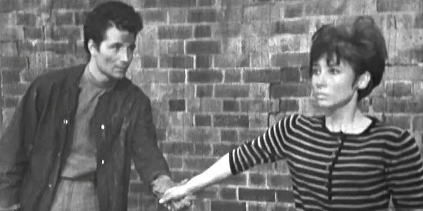 Susan Foreman and David Campbell holding hands in Doctor Who 