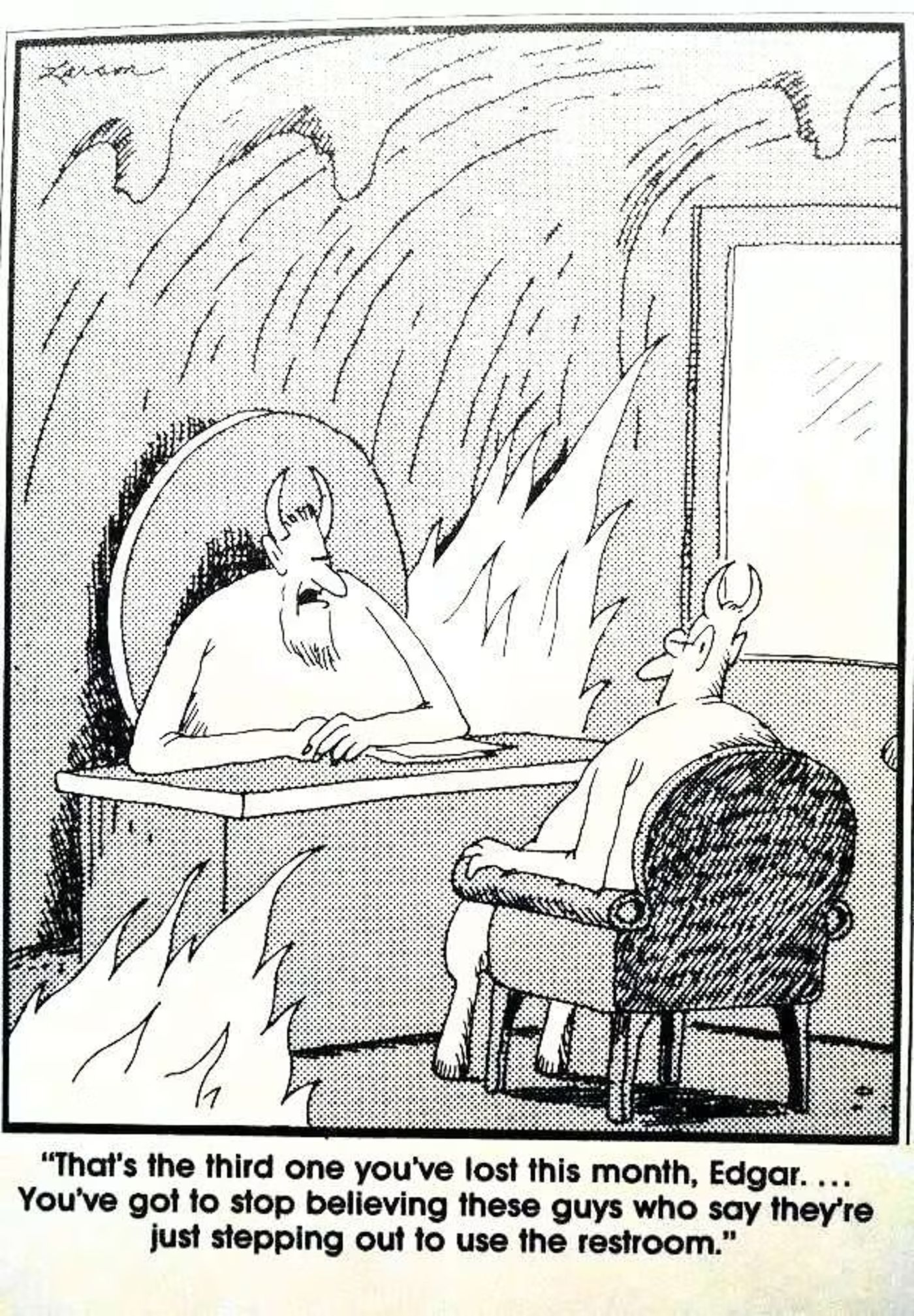 10 Funniest Far Side Comics Set In Hell