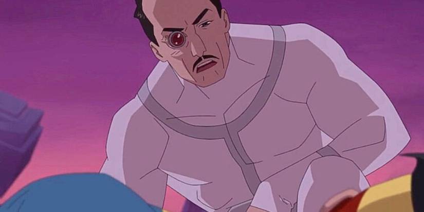 general kregg looks at a fallen mark grayson in invincible season 2