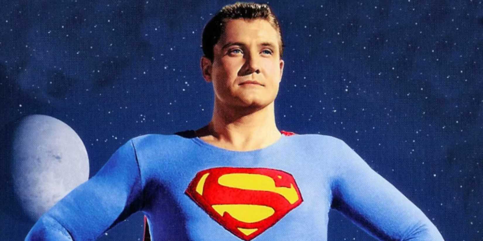 George Reeves como Superman em As Aventuras do Superman