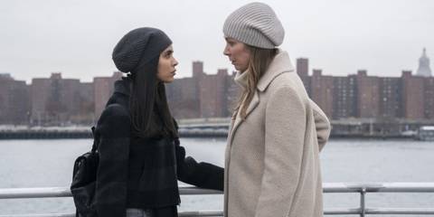 Saanvi and the Major in front of the water in Manifest