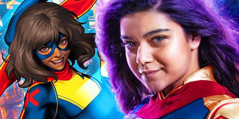 Iman Vellani's Kamala Khan in the MCU and Ms. Marvel in Marvel Comics