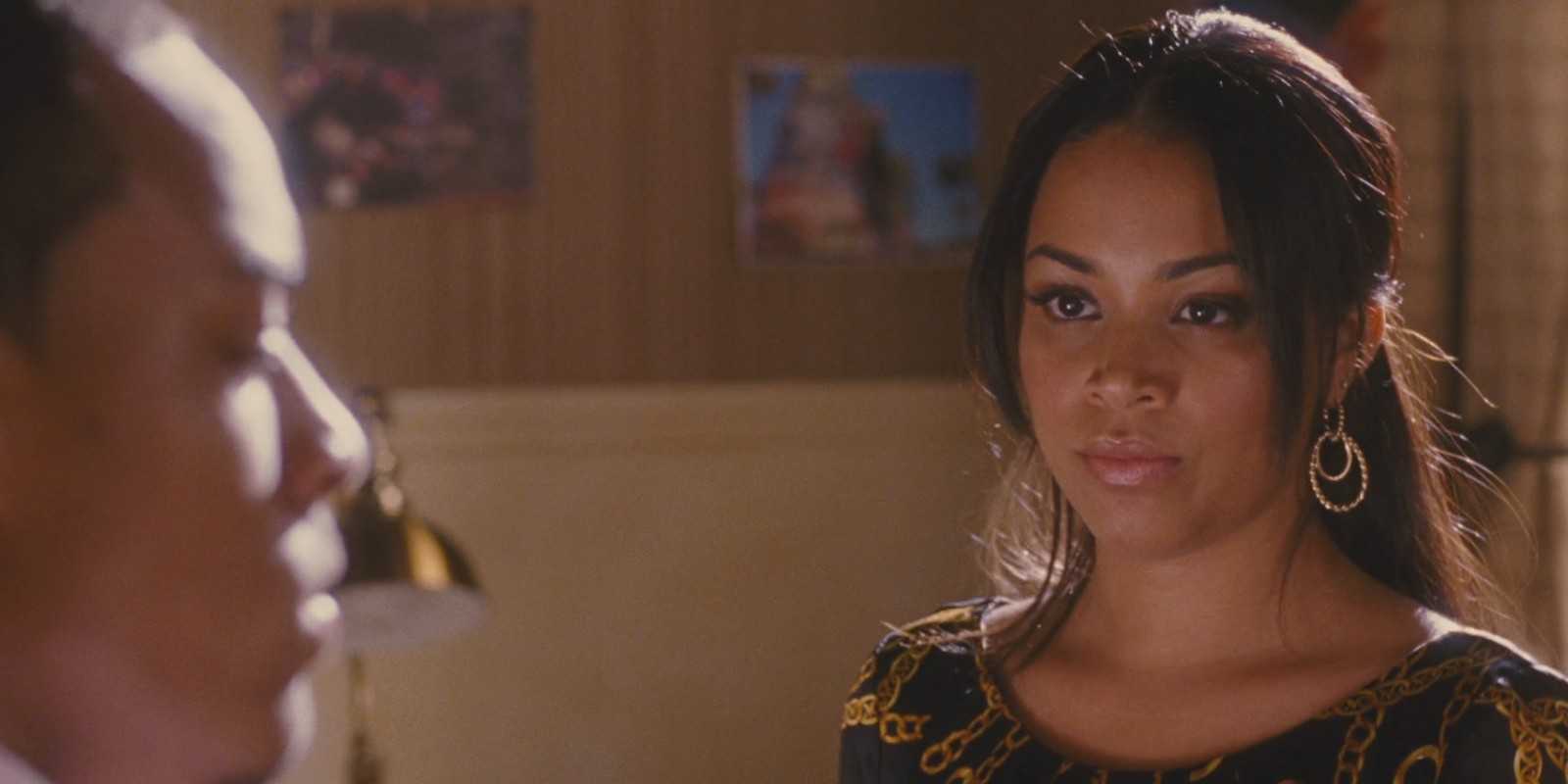 Kimberly Madea looks serious in a bedroom in Madea's Big Happy Family