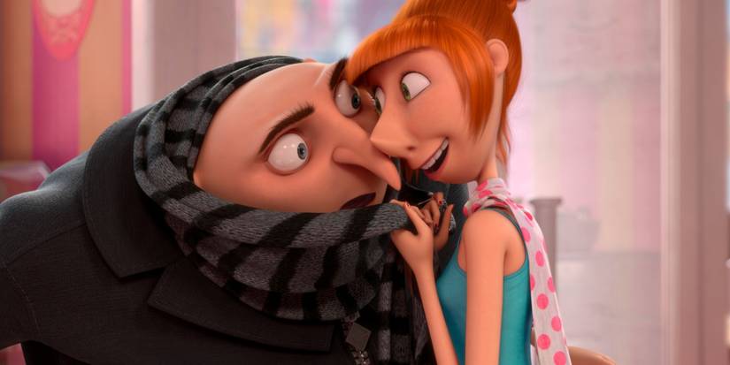 10 Highest Grossing Non-Disney Animated Movies Of All Time At The U.S. Box Office 3 Lucy grabbing Gru while smiling in Despicable Me 2
