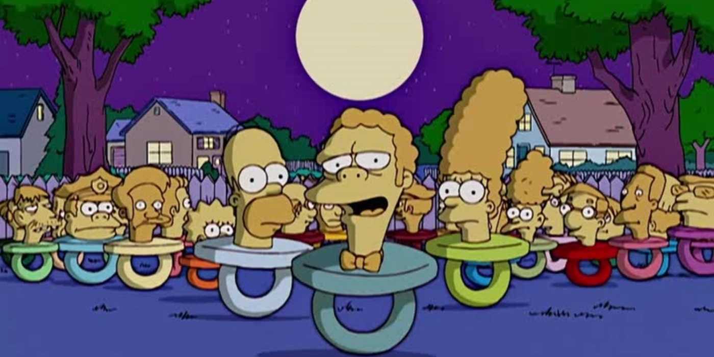 Classic Pacifiers The Simpsons: 20 Best Treehouse Of Horror Episodes Ranked