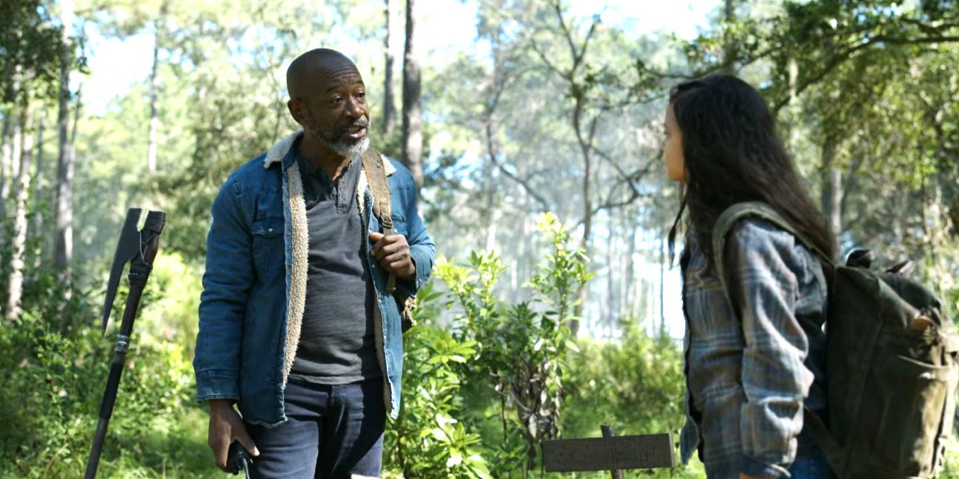 Morgan And Mo In Fear The Walking Dead Season 8 Episode 6