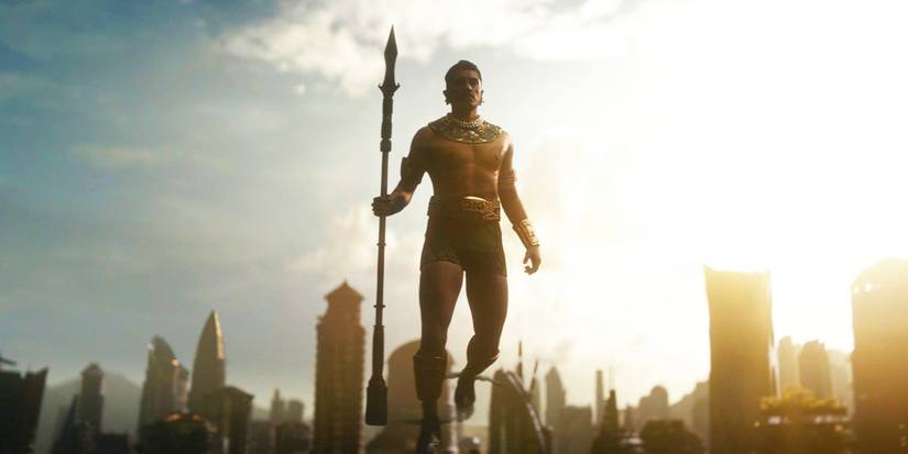 Namor attacking Wakanda in Black Panther Wakanda Forever