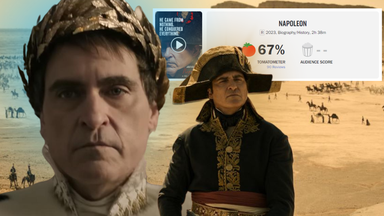 Napoleon', estrelado por Joaquin Phoenix debuta com 82% no Rotten Tomatoes  e 72 no Metacritic - Notícias Cinema - BCharts Fórum