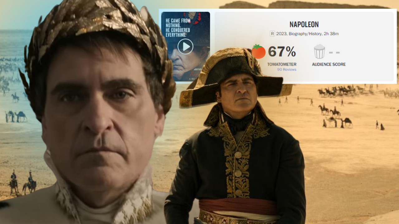 A pontuação do Rotten Tomatoes de Napoleão está entre as piores da década  de Joaquin Phoenix