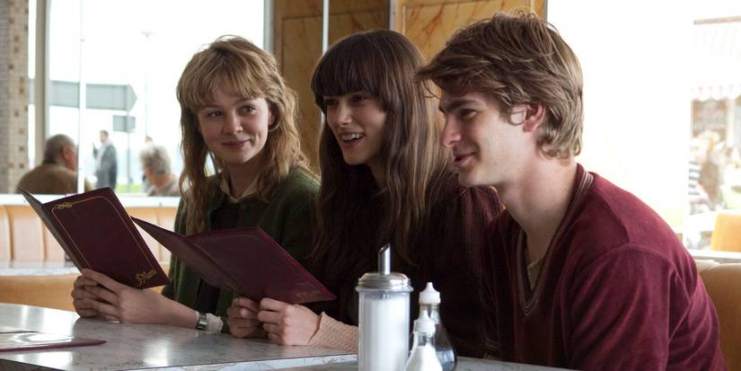 Kathy, Ruth and Tommy in a diner in Never let me go 