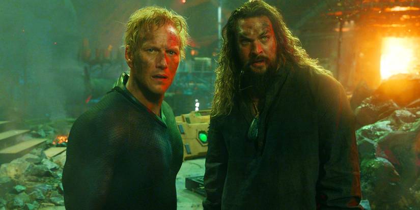 Jason Momoa e Patrick Wilson em Aquaman e o Reino Perdido