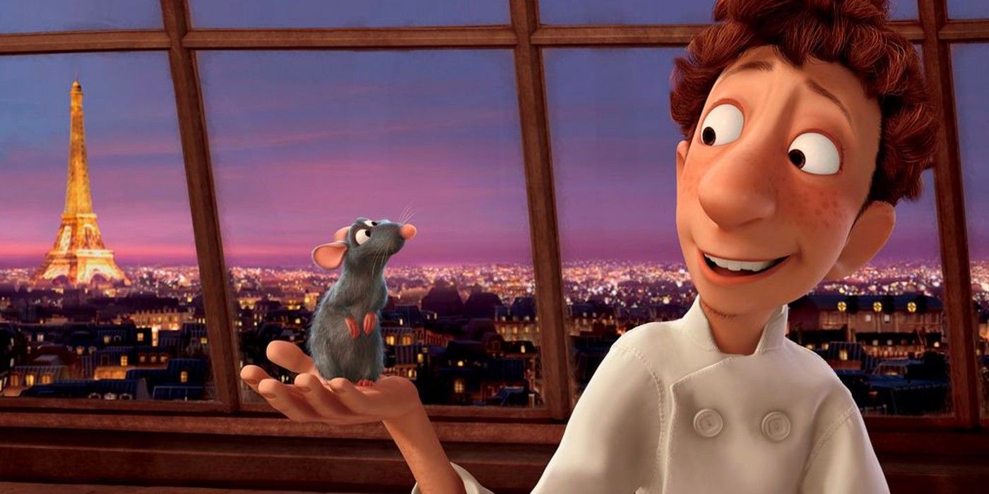 Remy davanti alla Torre Eiffel in Ratatouille