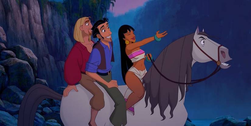 Miguel, Tulio e Chel em A Estrada para El Dorado