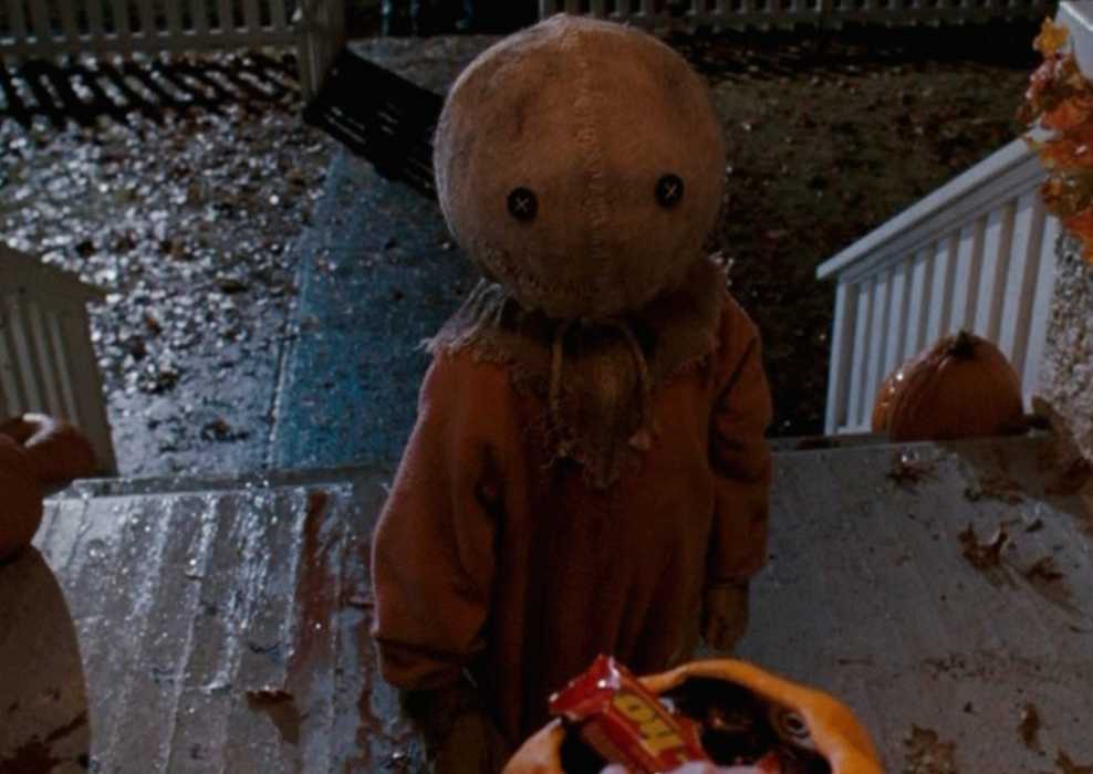 Sam at the front dooe in Trick R Treat