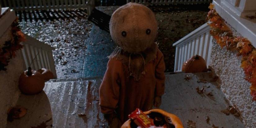 Sam na porta em Trick 'r Treat