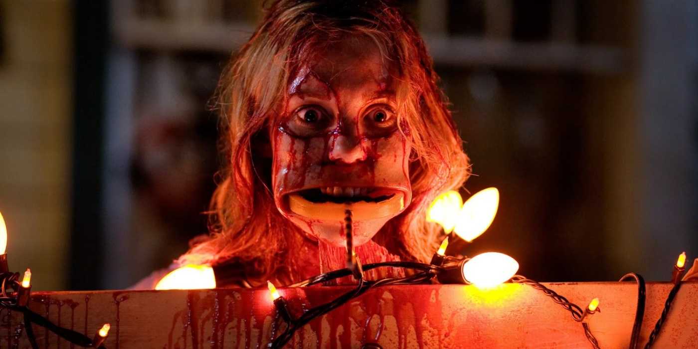 Sam's victim's head posted in Trick R Treat